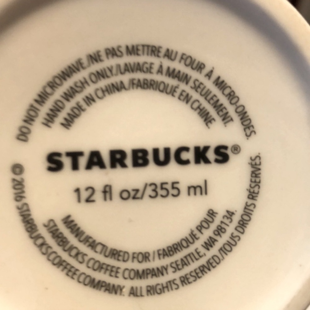Starbucks Anniversary Blue Mermaid Siren Queen Ceramic Tumbler 2016/ NO LID - Picture 5 of 7